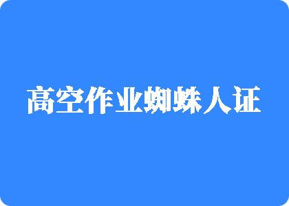 大屌插女人逼网站高空作业蜘蛛人证